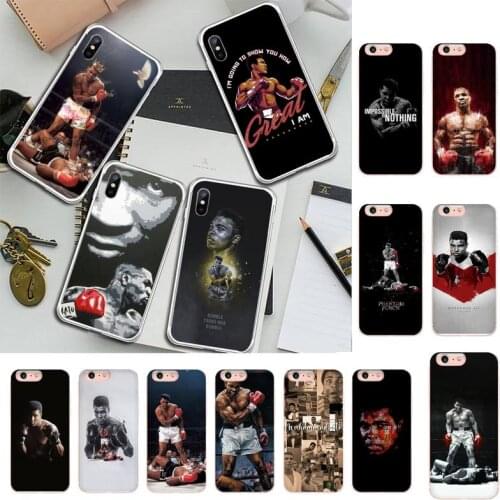 Muhammad Ali boxing champion Phone Case For iPhone X XS MAX 6 6s 7 7plus 8 8 Plus 5 5S se 2020 11 12pro max xr Funda cases