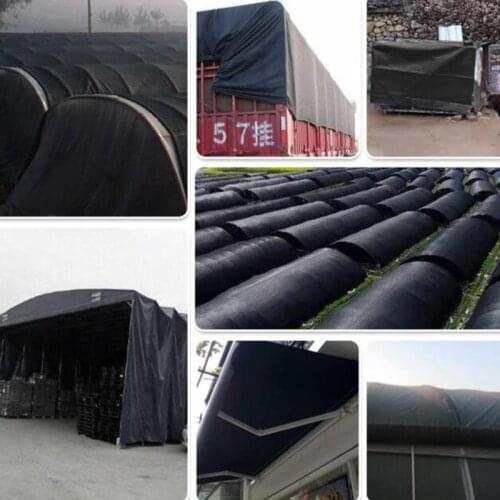 Black Garden Balcony Waterproof Tarpaulin Car Truck Sunshade Tarp High Quality Thickening Outdoor Plastic Tarp