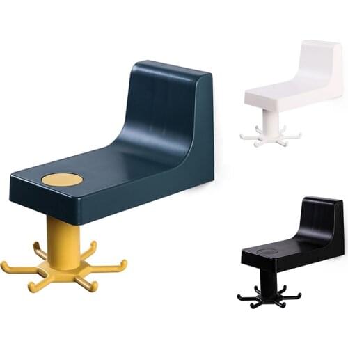 Kitchen Utensil Holder Unpunched Wall Hooks 360 Degree Swivel Hook Rotating Utensil Hook Holder Kitchen Organize