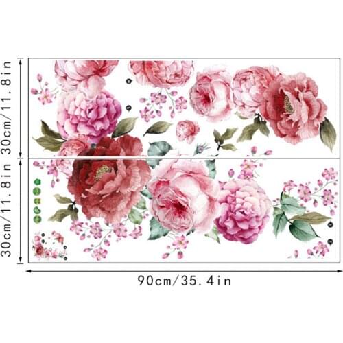 Art Nursery Wall Sticker DIY Decals Flowers Home Background Home Decor