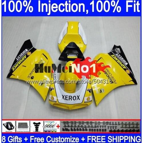Injection Body For DUCATI 748 853 916 996 998 S R 94 95 96 97 98 99 122MC.10 748S 998R 1994 2000 2001 2002 Fairing yellow glossy