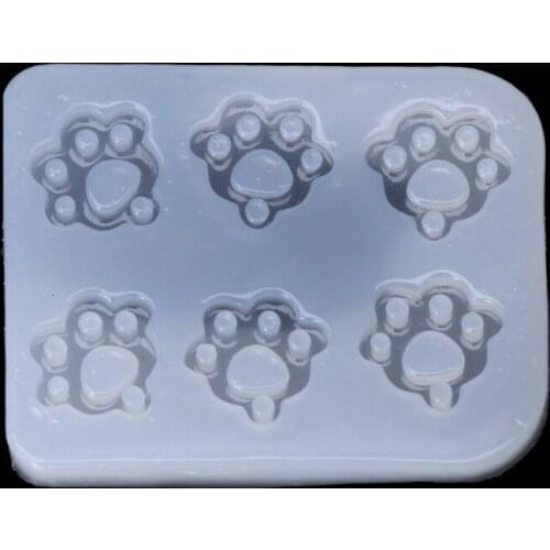 Cat Claw Paws Silicone Fondant Mold Jewelry Pendant Making Epoxy Resin Mold Tool Dried Flower Resin Decorative DIY Hand Crafts