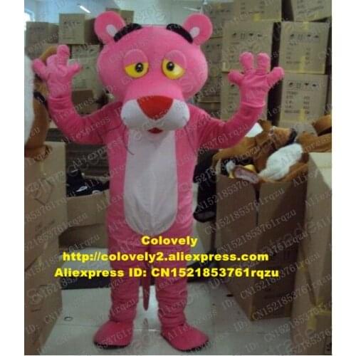 Pink Panther Pink Leopard Pard Mascot Costume Adult Cartoon Character High Street Mall Photo Session CX2010 Free Shipping