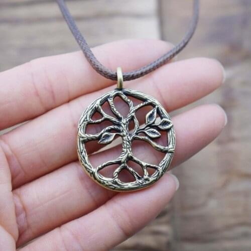 Round Tree of Life Necklace Wedding Christmas Mother Gift Jewelry Accessories