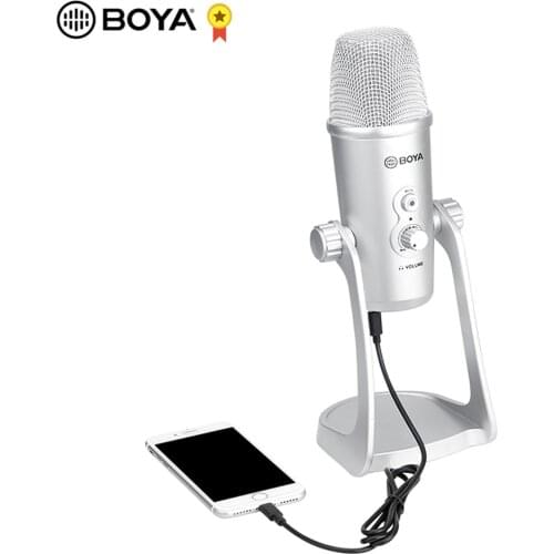 BOYA BY-PM700SP USB Mic Microphone Stereo Condenser PC Mic for Vocals Podcast Interview Computer PC for iPhone Android Recording