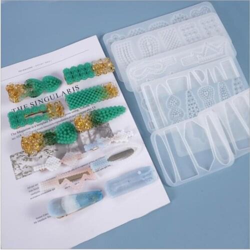 DIY Various Hairpin Resin Mold DIY Silicone Molds For Resin Handmade Accessories Women Jewelry mold
