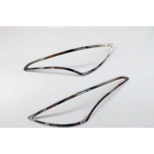 For Hyundai Solaris Sedan 2014-2016 Rear Tail Fog Light Lamp Cover Trim ABS Chrome Auto Accessories 2 Pcs