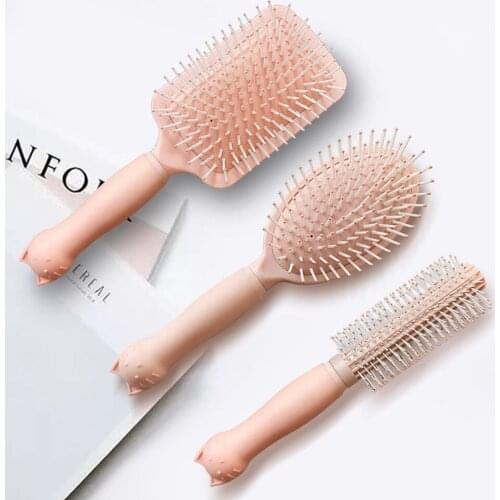 Comb Female Airbag Comb for Women Only Long Hair Cute Scalp Massage Meridian Air Cushion Girl Heart Curly Hair Anti-Static