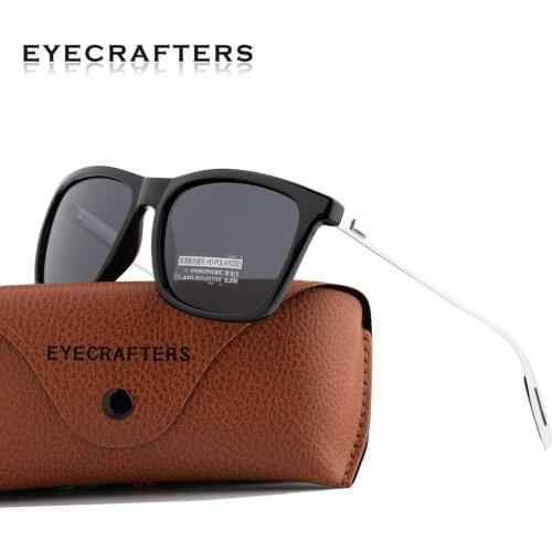 Aluminum+TR90 Sunglasses Men Polarized Brand Designer Women/Men Vintage Retro Square Eyewear Driving Sun Glasses