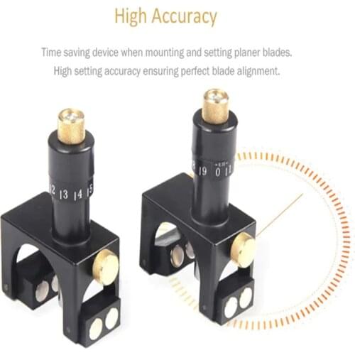 Wood Planer Jointer Knife Setting Jig Planer Blade Woodworking Cutter Aligner Plastic with Magnet Material tools