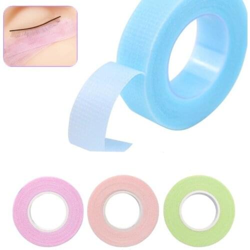 Comfortable Non-woven Fabric With Holes Breathable Green Pink Color Eyelash Grafting Tape For Eyelash Extension