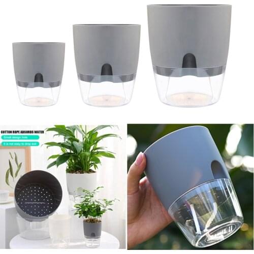 Flower Plant Vase Self Watering Planter Planting Flower Pot Water Storage Basin Hanging Plastic Wall Planter Basket