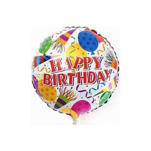 6pcs Foil Balloon Happy Birthday Party Decoration Kids Toys for Baby boy/Girl Birthday Party Supplies Helium Balloon 18inch