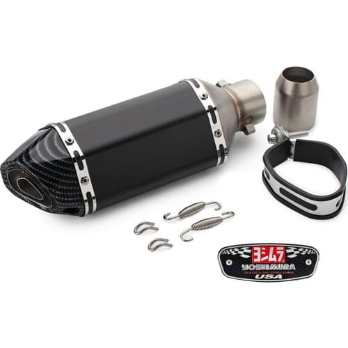 With LOGO Motorcycle Exhaust Pipe Stainless Steel Muffler Escape For HONDA msx 125 cbr 1000rr pcx For Yamaha mt07 mt09 tmax nmax