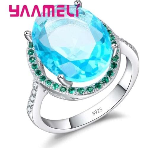 Princess Cut Promise Ring for Women Gift 925 Sterling Silver Filled Vintage Wedding Engagement Rings Promotion Sale