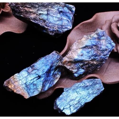100-1000g Natural Crystal Labradorite Quartz Raw Stone Gem Energy Healing For Home Decoration Gift