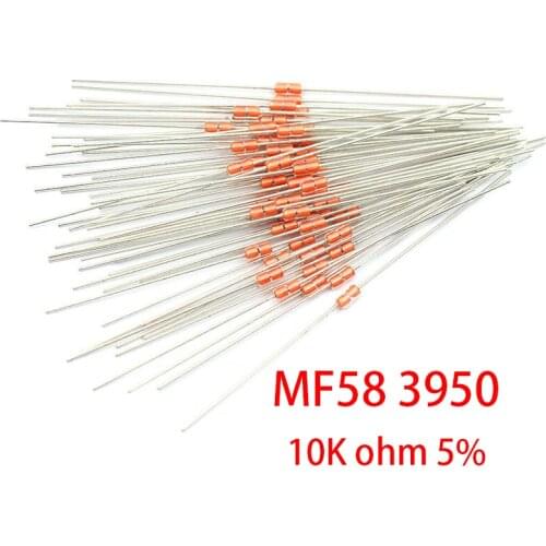 20 pcs Thermal Resistor NTC MF58 3950 B 10K ohm 5