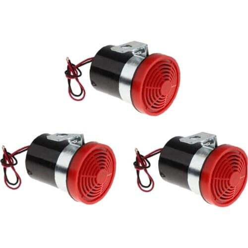 3Pcs Car Reverse Horn 12-24V 105Db Reverse Warning Alarm Horn Siren Beeper Reverse Beeper Buzzer Siren Alert