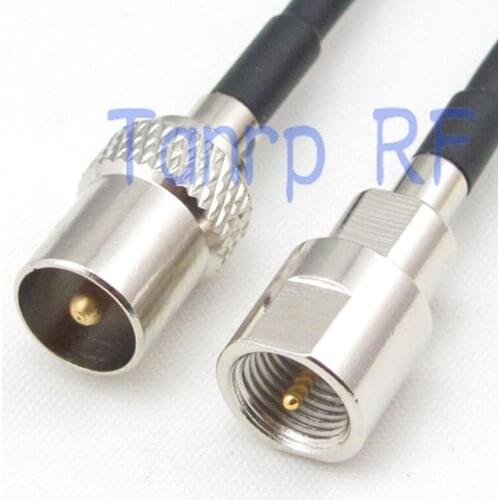 6in TV male plug to FME male plug RF connector adapter 15CM Pigtail coaxial jumper RG174 extension cord cable