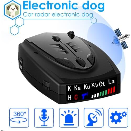 12V Auto Car Anti Radar Detector English Russian Thai Voice Alert X K CT La Vehicle Antiradar Alarm Warning