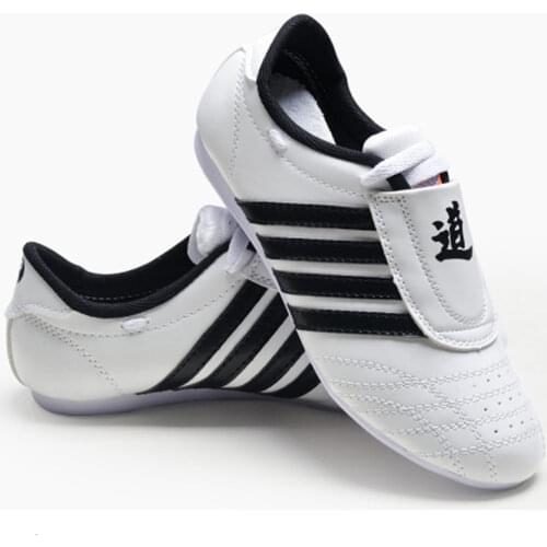 Unisex Taekwondo Shoes White Sneaker Breathable Kung Fu Wushu Shoes Taichi Karate Martial Arts Wrestling Kids Sneakers Taekwondo