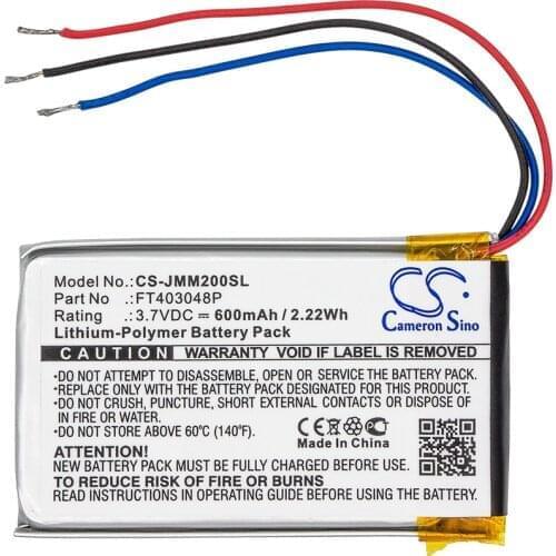 Cameron Sino 600mAh Battery FT403048P for JBL Micro 2 Micro II