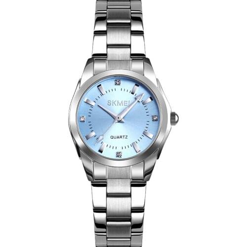 SKMEI 1620 Dress Women Quartz Watches Waterproof Stainless Steel Strap Watch Couple Wristwatch Clock for Ladies Relogio Feminino