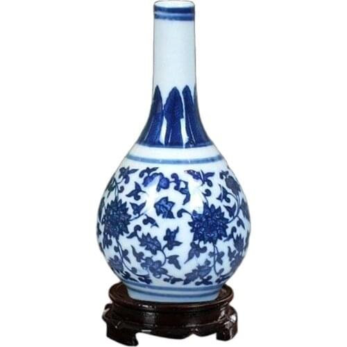 Home decoration China jingdezhen blue and white porcelain vase