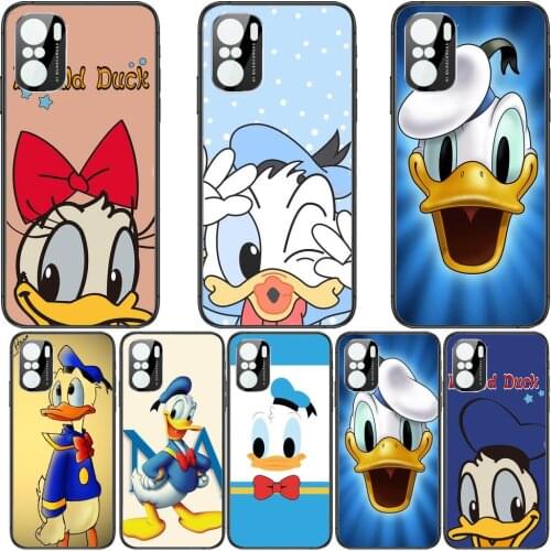 Donald Duck Interesting Phone Case For xiaomi redmi POCO F1 F2 F3 X3 Pro M3 9C 10T Lite NFC Anime Black Cover Silicone Back Pret