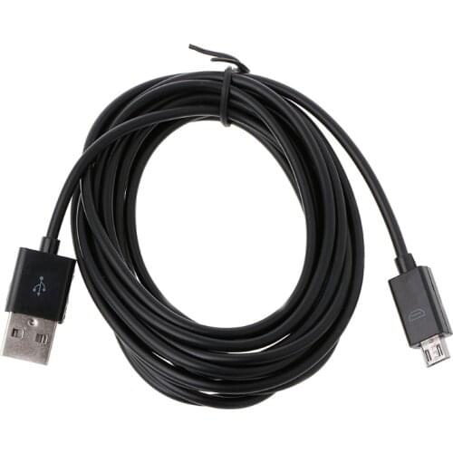Long 3 Meter Micro USB Charge Charging Power Cable For PS4 Controllers New