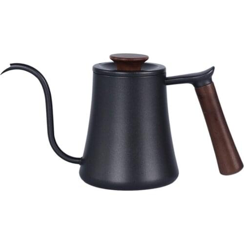 Drip Coffee Pot 600Ml Expresso Drip Kettle Stainless Steel Handle Long Gooseneck Spout Drip Kettle Coffee Tea Pot