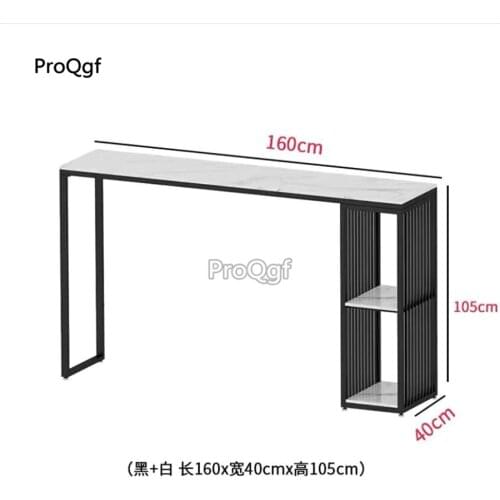 Prodgf 1 Set 160*40*105cm Marble tea shop Bar Table