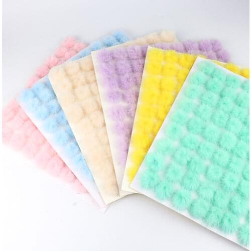 10pc 25mm Pom Pom Balls Real Mink Fur Diy Pompons Balls Fluffy Pompons for Ring Keychain Diy Craft Sewing Accessories Material