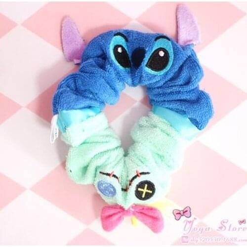 Disney princess Stitch cartoon hair rope doll Hair Accessories hair ring girl winnie rubber band head circle jewelry