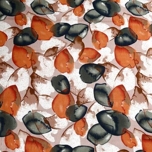 100x145cm Japanese Style Cotton Linen Fabric Bubble Flower Printed Fabric for Summer Dress Diy Handwork Craft Patchwork Quilting