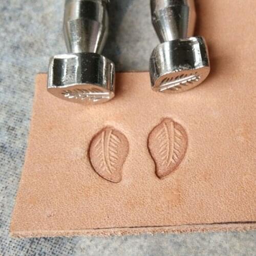 High grade leafs design classic handmade leather carving tool,high grade leather craft stamping molding tool