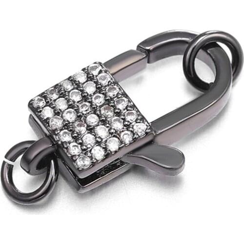 18*11mm Clasps Accessories For DIY Jewelry Making Supplies Findings,Copper Lobster Clasp Hooks for Necklace&Bracelet Chain DIY