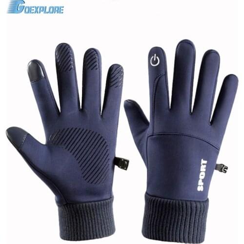 Goexplore Ski Skiing Gloves Winter Men Women Thermal Fleece Waterproof Snowboard Gloves Touch Screen Snow Motorcycle Warm Mitten