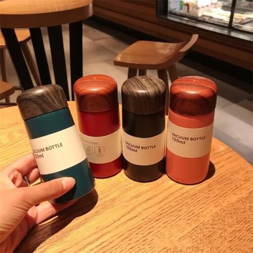 150/250ML Thermos Mug Stainless Steel Lid Thermal Insulation Straight Cup Thermal Water Bottle Tumbler Thermocup Customizable