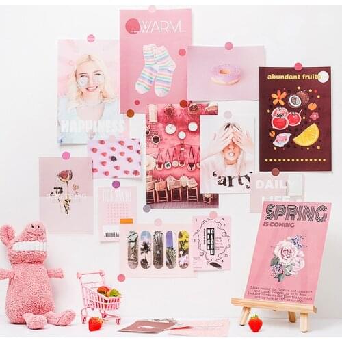 16Pcs/set Ins Art Retro Famous Paintings Postcard Photo Props Diy Collocation Decoration Card Wall Sticker Colour Greeting Card