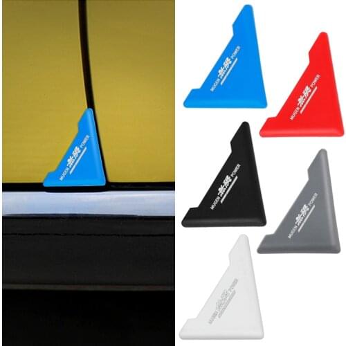 2PCS Silicone Car Door Corner Cover Bumper Anti-Scratch Protector for Mugen Power Honda Civic Accord CRV Hrv Jazz Accessories