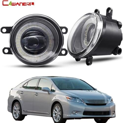 2 X Car Front Bumper Angel Eye Fog Light Assembly LED Fog Daytime Running Light DRL 30W 12V For Lexus HS250h 2009 2010 2011 2012