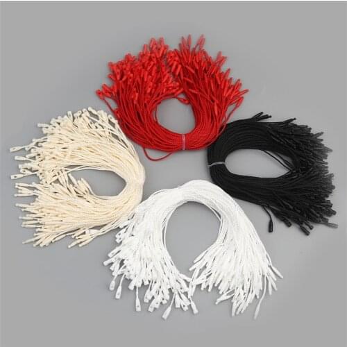 200pcs 18cm Polyester Clothes Tag Wax Cord Rope DIY Clothing Accessories Garment Label Rope Price Hang Tag Labels Polyester Cord