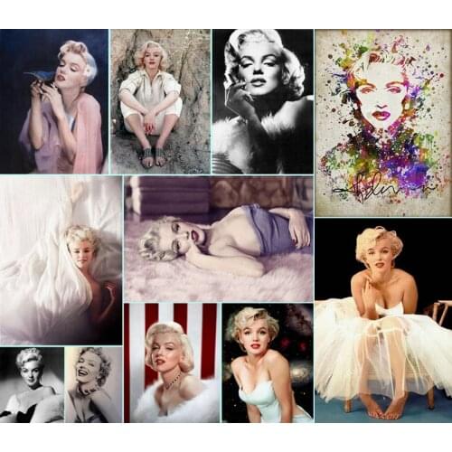5D DIY Diamond Painting Cross Stitch Celebrity Marilyn Monroe Beauty picture Gifts Diamond Embroidery mosaic pattern Home Decor