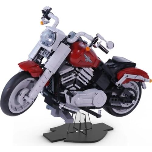 Acrylic Display Stand for 10269 Fat Boy Creator Expert Motorcycle Model Building Blocks (Not include the model)