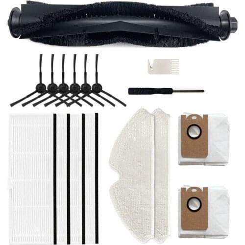 For Proscenic M7 Pro Robot Vacuum Cleaner Side Brush HEPA Filter Mop Cloth Dust Bag Replacement Accessories Parts Kits