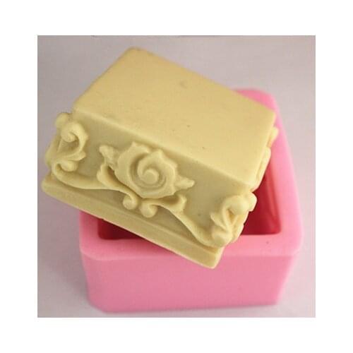 Even the square flower groove cake molds soap chocolate mould for the kitchen baking FM163