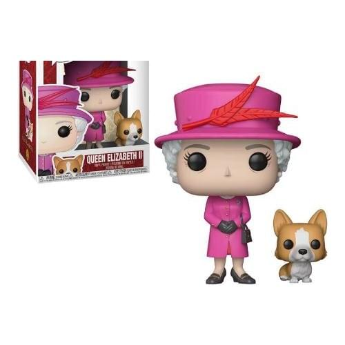 Funko Queen Elizabeth II of the United Kingdom 01# and Cat PVC Action Toy Figures Collectible Model Toys Vinyl Figure Toy