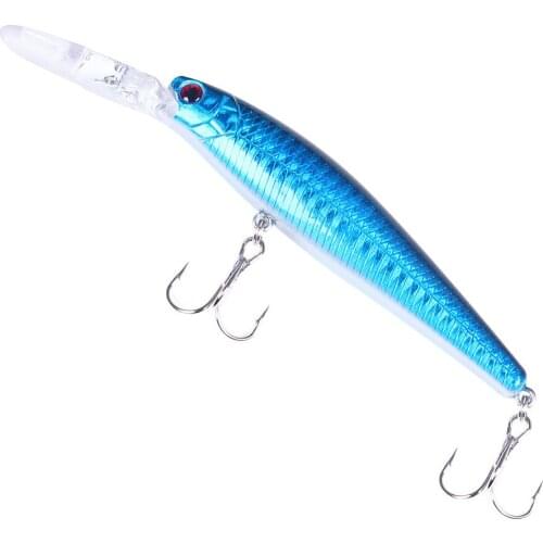 HENGJIA 12.5cm 14g 1pc Laser Minnow wobblers Fishing Lure pesca hooks fishing crankbait artificial japan hard bait fishing