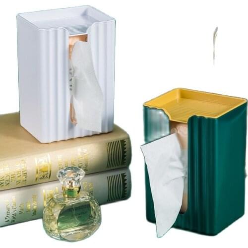 Creativity Tissue Box Free of punch Wet Tissue Holder Paper Towel Container Multifunction Storage Boxes Home Decoration Supplies